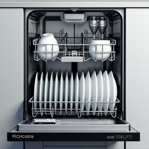 Professional technician performing Bosch dishwasher repair inside a modern kitchen in Fair Oaks.