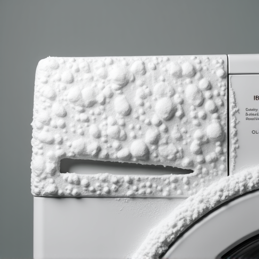 Detailed view of mineral buildup (scale) removed from a component of a washing machine, illustrating the effects of local Rancho Cordova hard water on appliance efficiency. Luxe technicians thoroughly clean these deposits during maintenance.