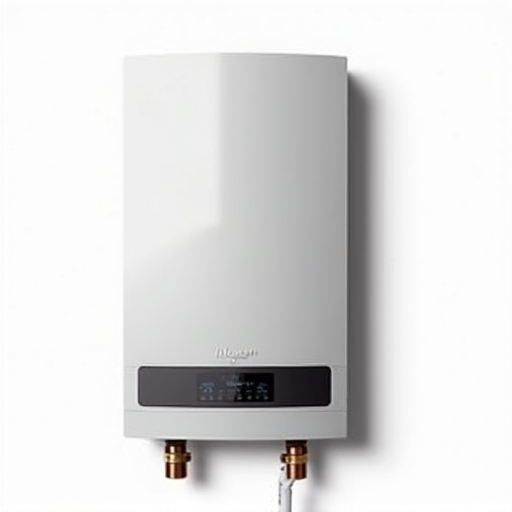Close-up of a high-efficiency tankless water heater installation following local Rancho Cordova plumbing codes.