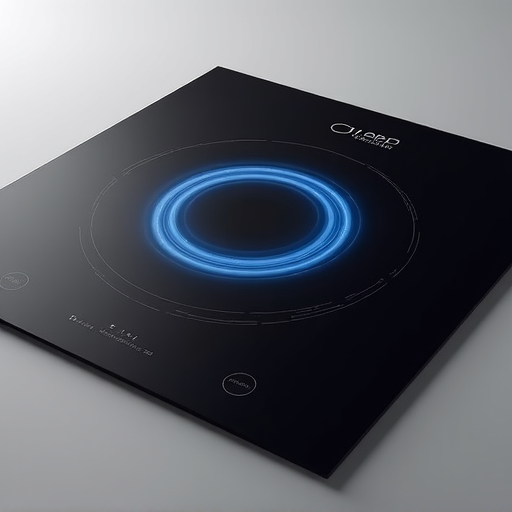 Certified technician conducting advanced diagnostics on the electromagnetic coils of a modern induction cooktop.