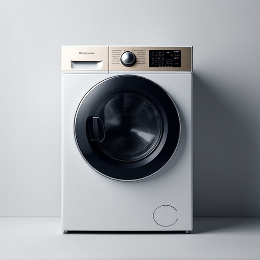 Expert technician diagnosing and repairing a modern front-load washing machine in a customer