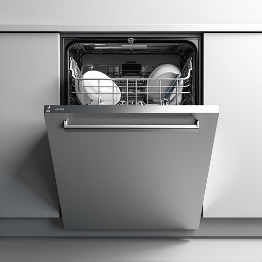 Expert in-home service technician diagnosing a high-end Bosch dishwasher in a Sacramento kitchen.