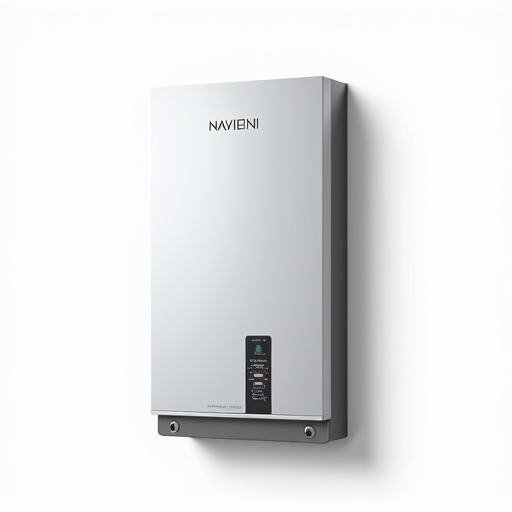 Technician diagnosing Rinnai tankless water heater error codes.