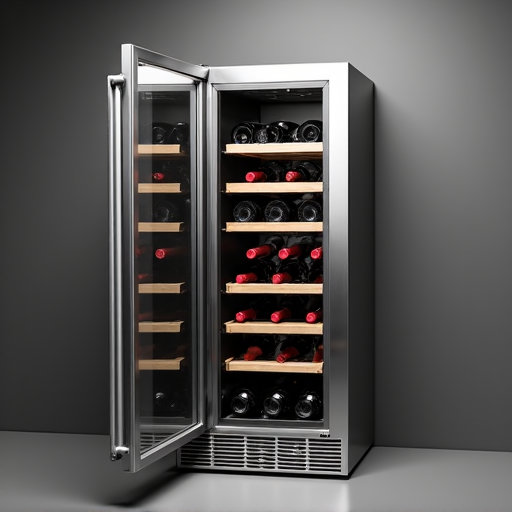 Close-up of a Wolf built-in wine storage unit receiving expert maintenance, ensuring optimal humidity and temperature control in Roseville.